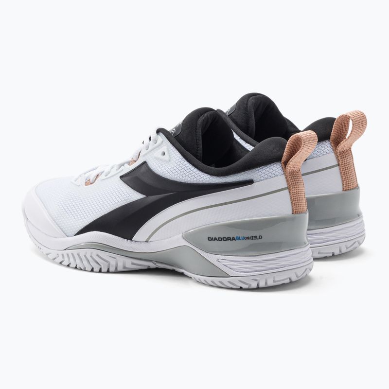 Scarpe da tennis donna Diadora Speed Blushield 5 AG bianco e nero DD-101.176941 3