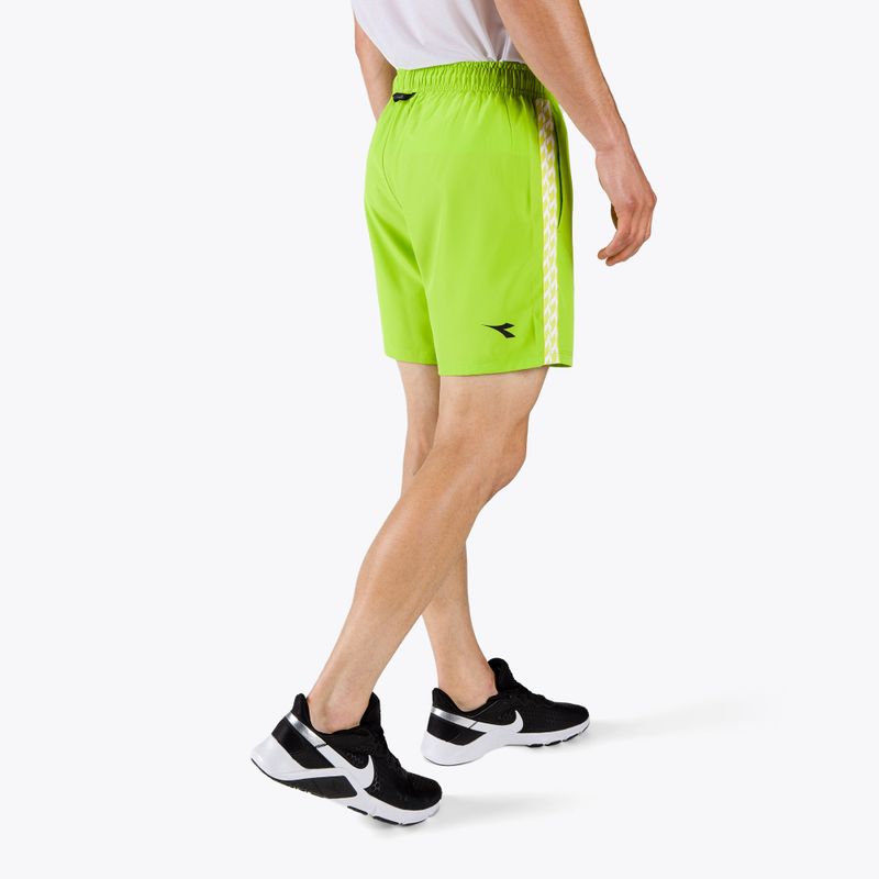 Pantaloncini da uomo Diadora Bermuda Micro verde lime 3