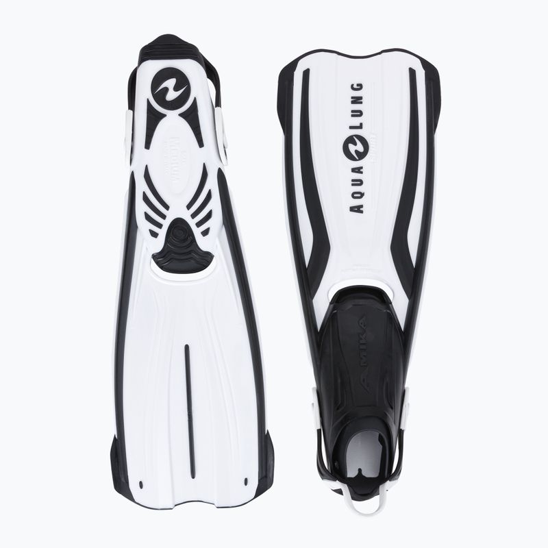 Pinne da snorkeling Aqualung Amika bianco/nero 2