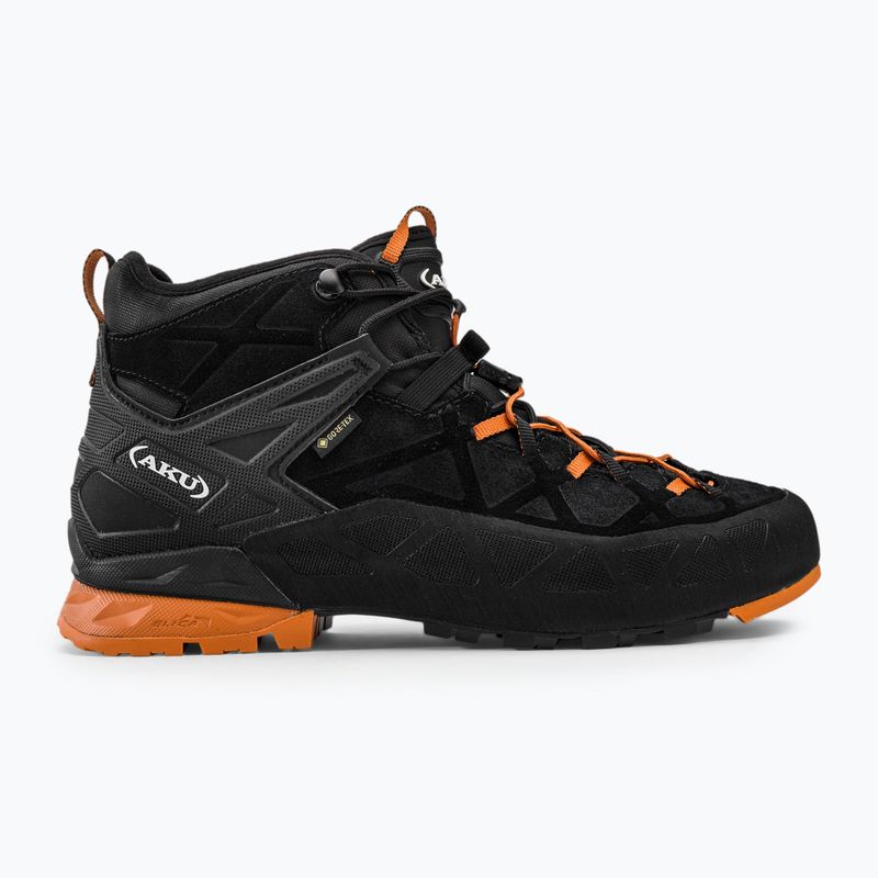 AKU Rock DFS Mid GTX nero/arancio scarpe da avvicinamento da uomo 2