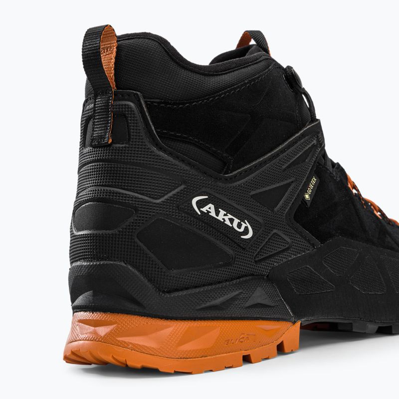 AKU Rock DFS Mid GTX nero/arancio scarpe da avvicinamento da uomo 8