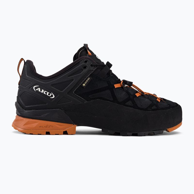 AKU Rock DFS GTX nero/arancio scarpe da avvicinamento da uomo 2