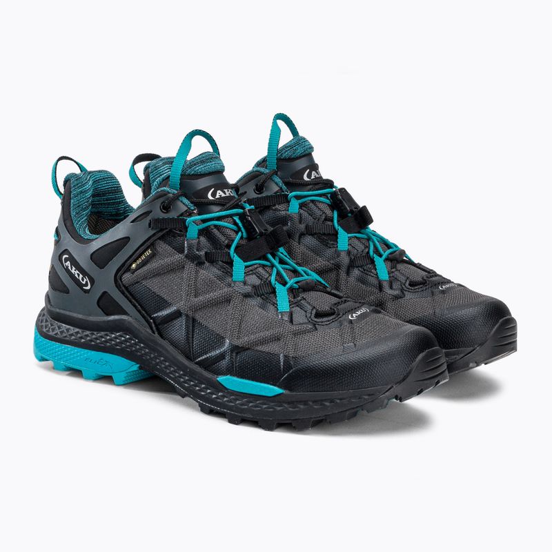 AKU stivali da trekking da donna Rocket DFS GTX nero/turchese 5