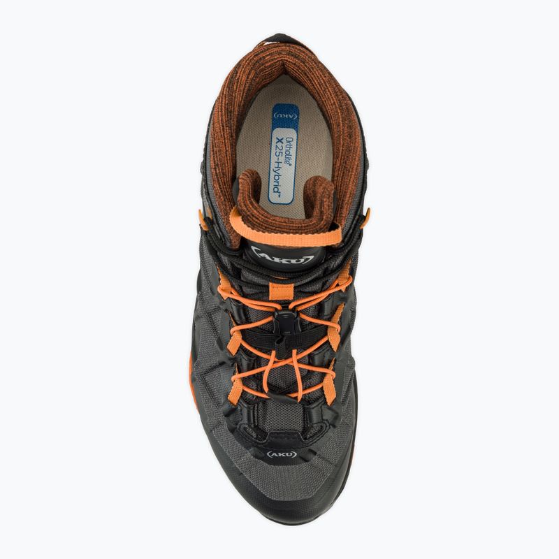 AKU scarpe da trekking da uomo Rocket Mid DFS GTX nero/arancio 5