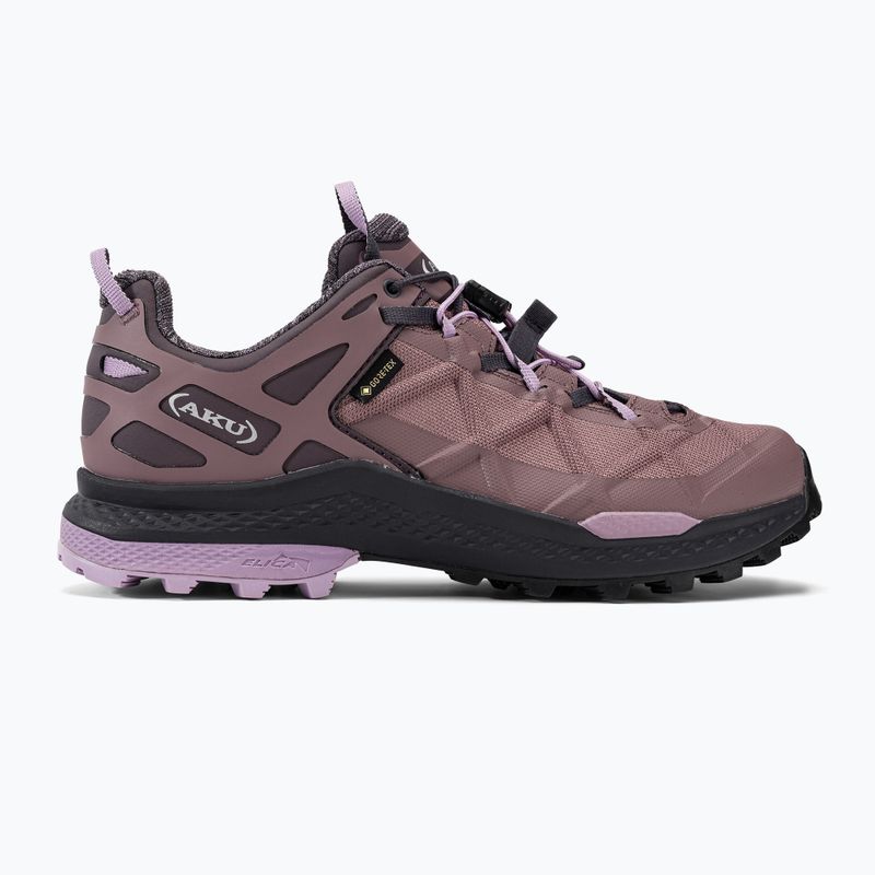 Stivali da trekking AKU Rocket DFS GTX rosa polvere/lilla per donna 2