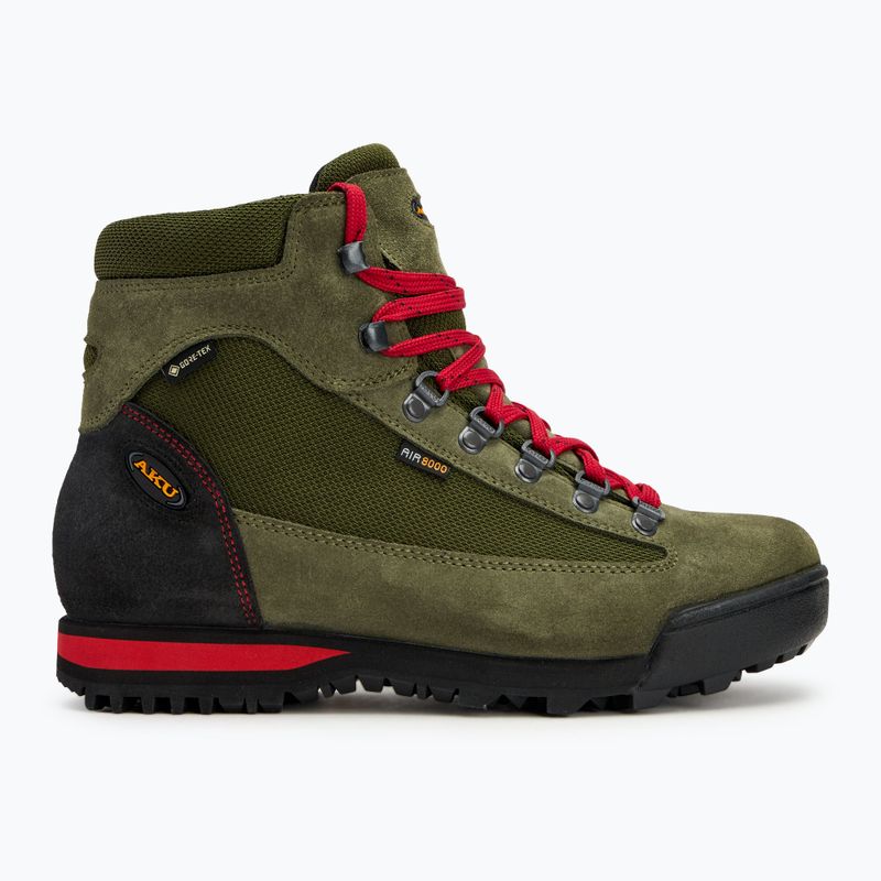 AKU Slope Micro GTX scarpe da trekking da uomo verde militare/rosso 2