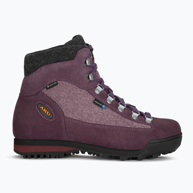 Stivali da trekking da donna AKU Ultra Light Warm GTX viola/antracite 9