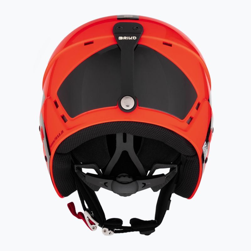 Casco da sci per bambini Briko Vulcano FIS 6.8 JR arancio/nero lucido 3
