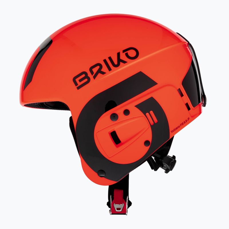 Casco da sci per bambini Briko Vulcano FIS 6.8 JR arancio/nero lucido 5