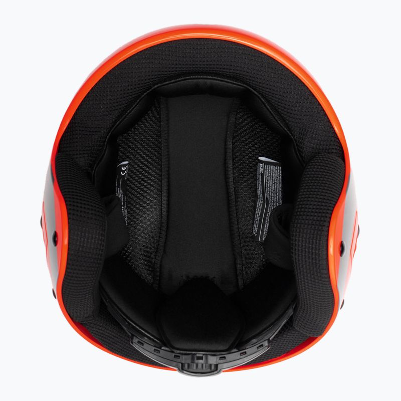 Casco da sci per bambini Briko Vulcano FIS 6.8 JR arancio/nero lucido 6