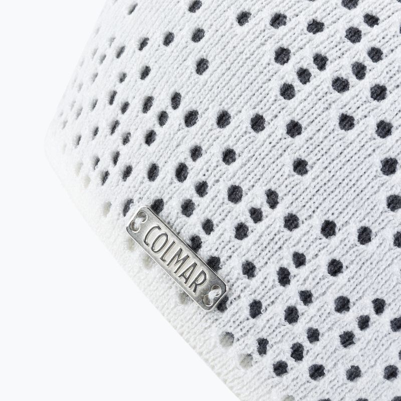 Berretto invernale donna Colmar 4833E-9VF bianco/grigio melange 3