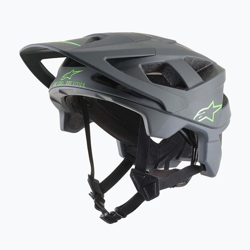 Casco da bici Alpinestars Vector Pro Atom grigio scuro/grigio freddo opaco 9