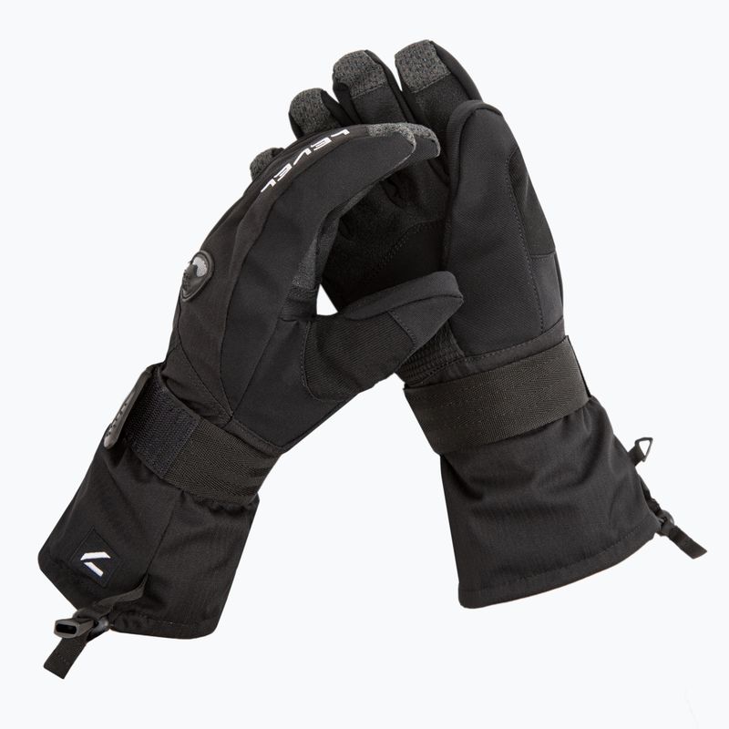 Guanti da snowboard da uomo Level Fly 2021 nero