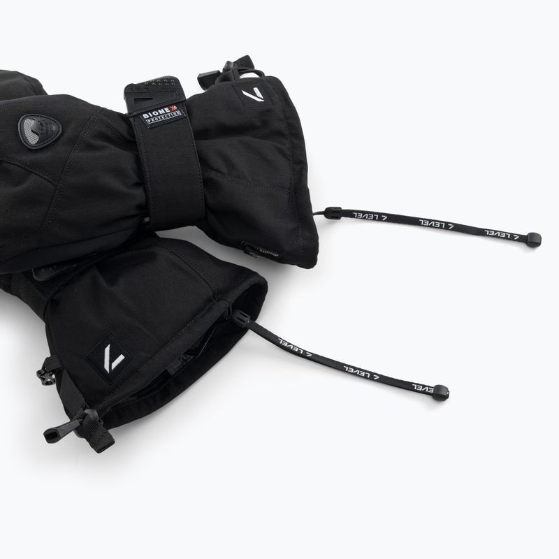 Guanti da snowboard da uomo Level Fly Mitt nero 9