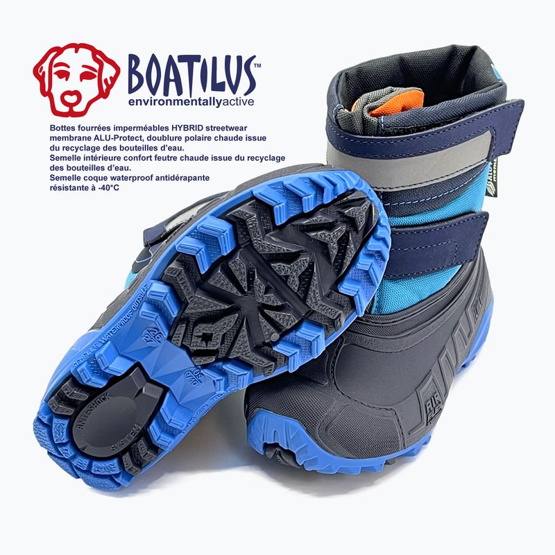 Stivali da neve per bambini Boatilus Hybrid Sport 2 Velcro cobalt 9