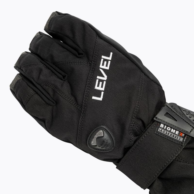 Guanti da snowboard da uomo Level Half Pipe Gore-Tex nero 4