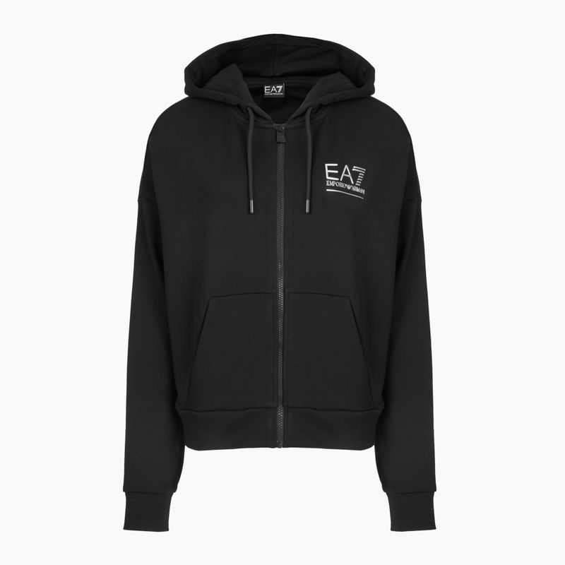 Tuta donna EA7 Emporio Armani Train Visibility Zip nero / argento 3