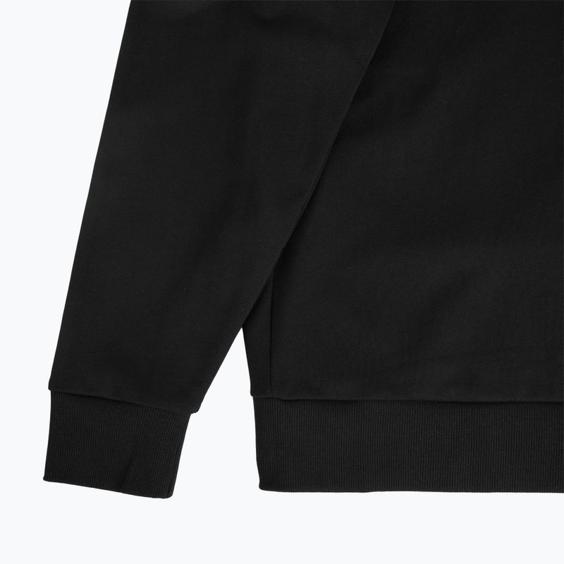 Felpa da uomo EA7 Emporio Armani Train Visibility nero / argento 3