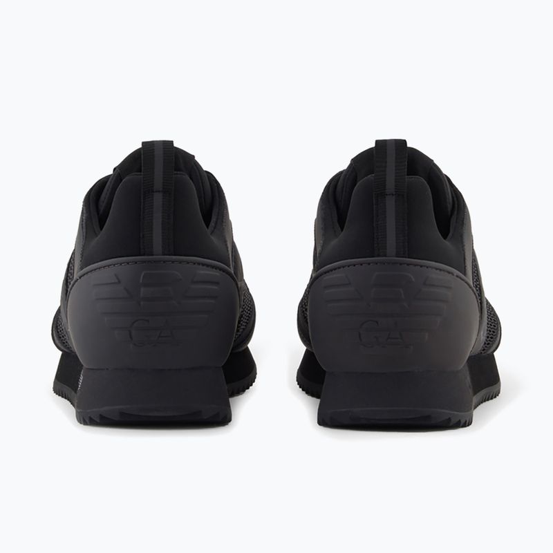 EA7 Emporio Armani Scarpe con lacci bianche e nere nero / asfalto 10