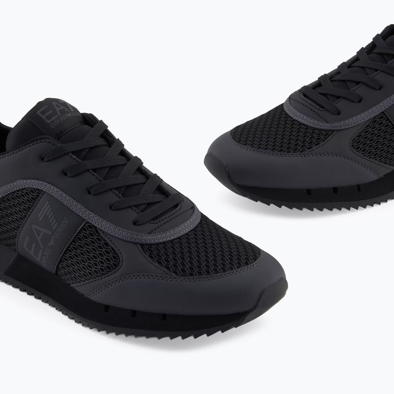 EA7 Emporio Armani Scarpe con lacci bianche e nere nero / asfalto 13
