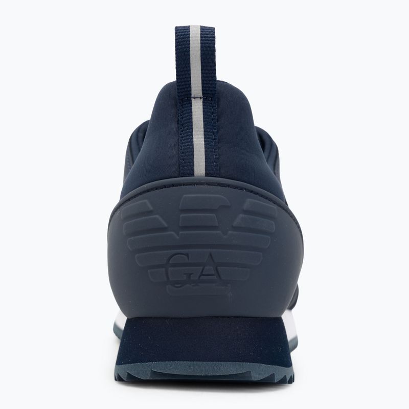 EA7 Emporio Armani Scarpe con lacci bianche e nere, blu / bianco 6