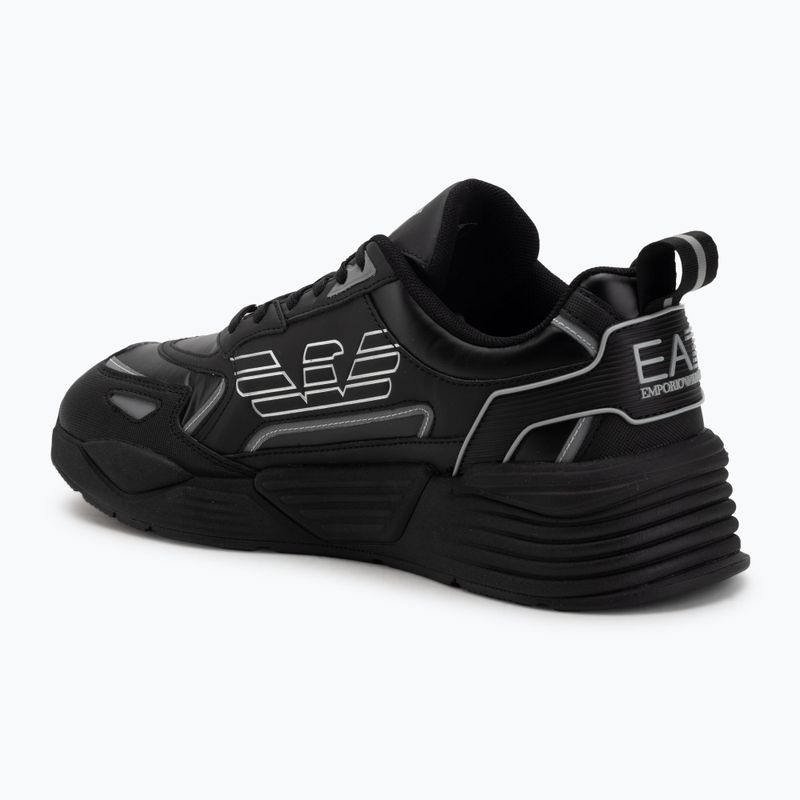 EA7 Emporio Armani Ace Runner Special scarpe triple nero / argento 3