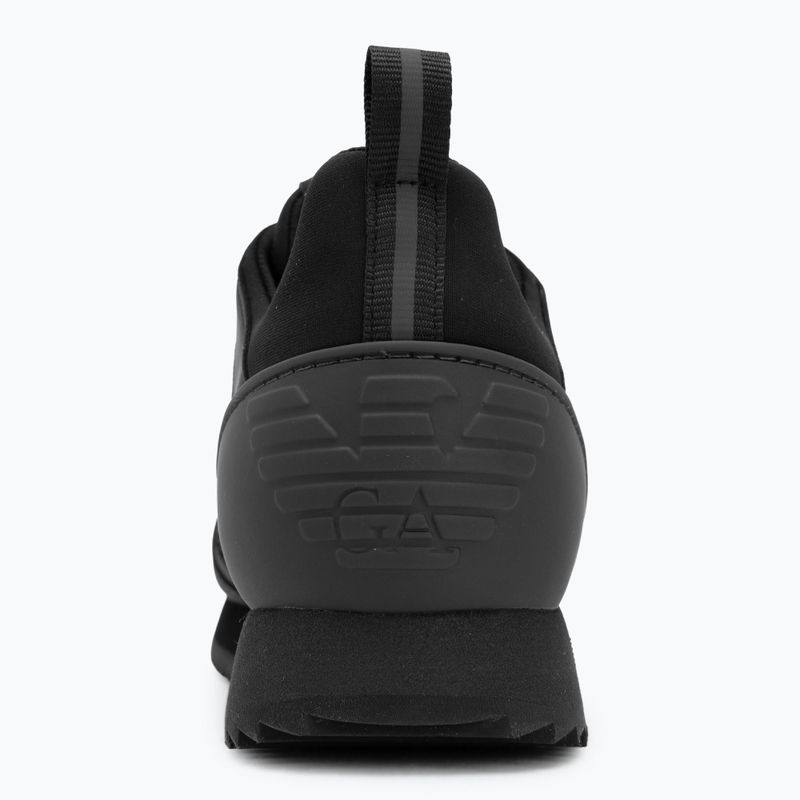 EA7 Emporio Armani Scarpe con lacci bianche e nere nero / asfalto 6