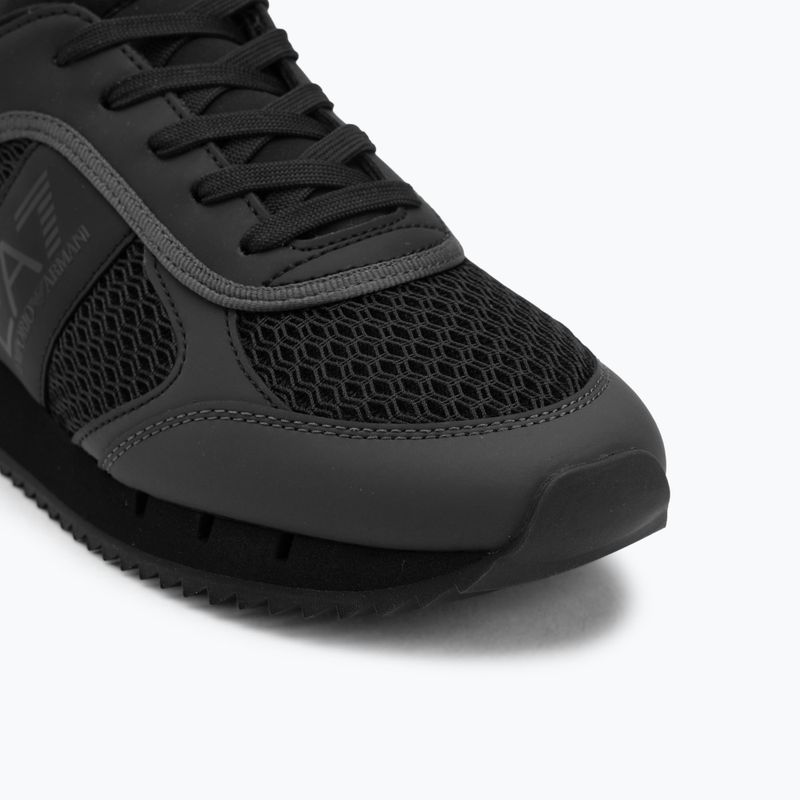 EA7 Emporio Armani Scarpe con lacci bianche e nere nero / asfalto 7