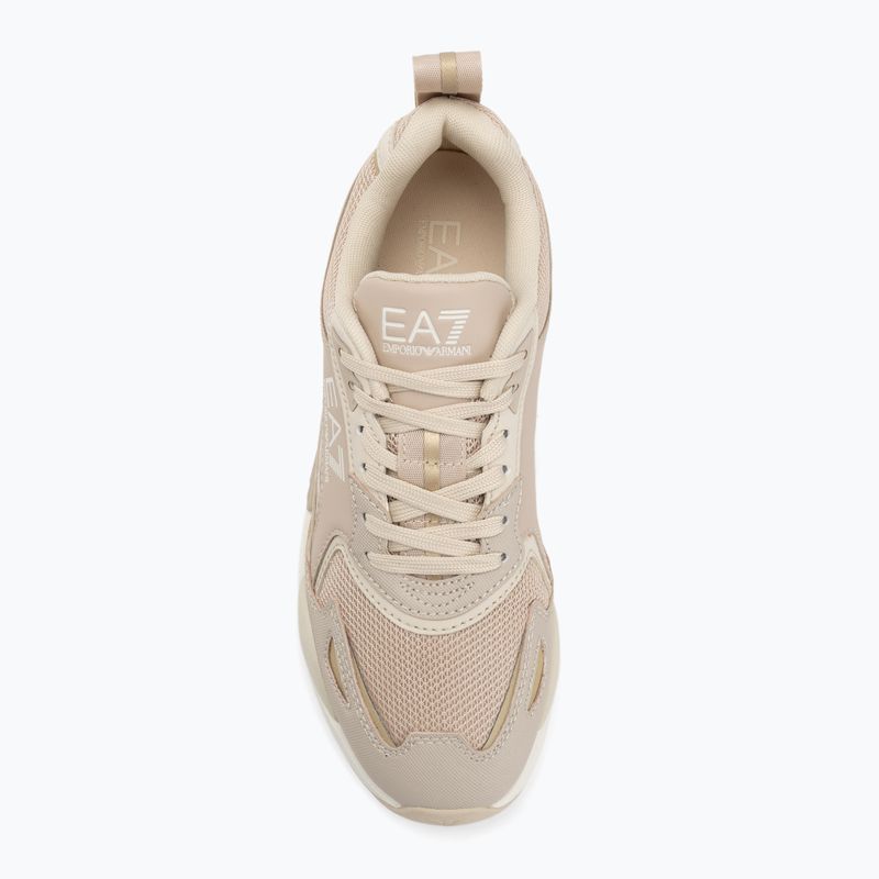 EA7 Emporio Armani Ace Runner Scarpe nuove cemento / latte di mandorla / oro chiaro 5