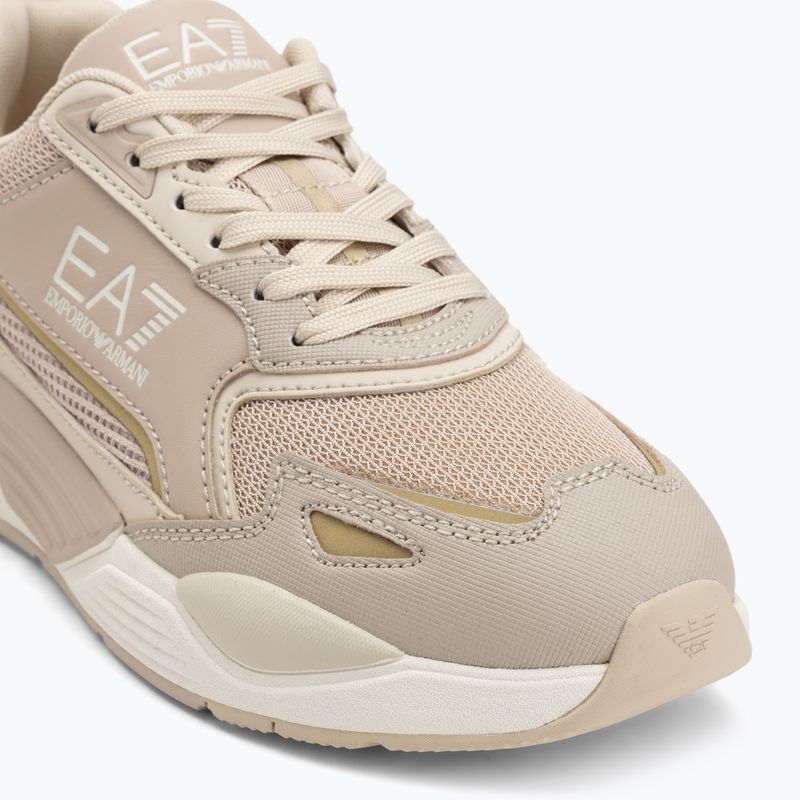 EA7 Emporio Armani Ace Runner Scarpe nuove cemento / latte di mandorla / oro chiaro 7