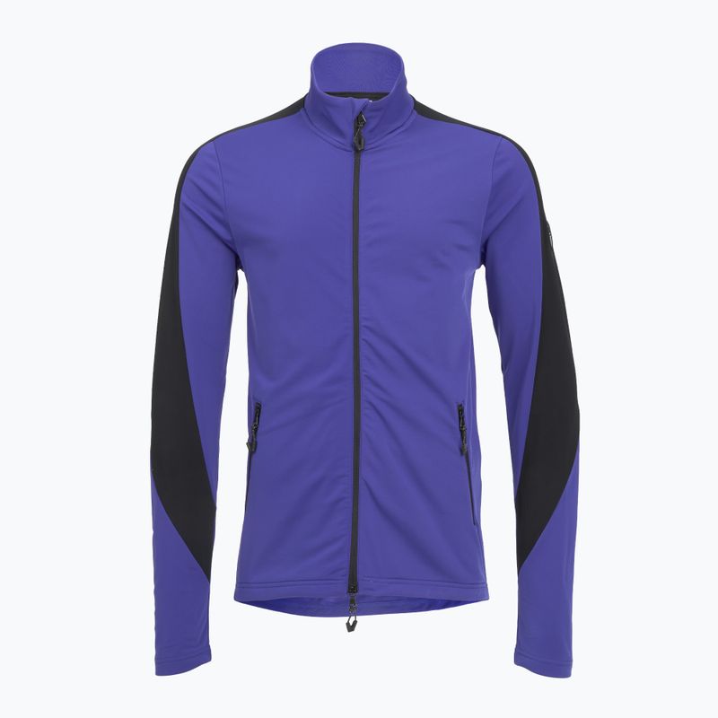 Uomo EA7 Emporio Armani Ski Kitzbuhel Power Stretch Colorblock T-Top Fz felpa blu clematis