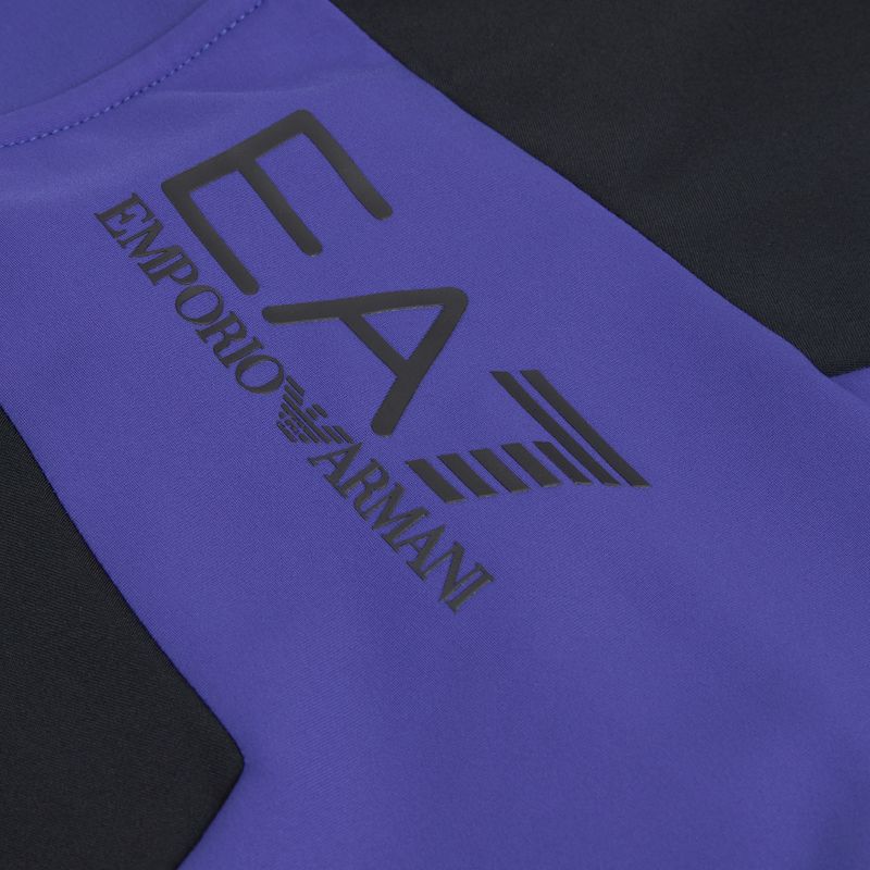 Uomo EA7 Emporio Armani Ski Kitzbuhel Power Stretch Colorblock T-Top Fz felpa blu clematis 3