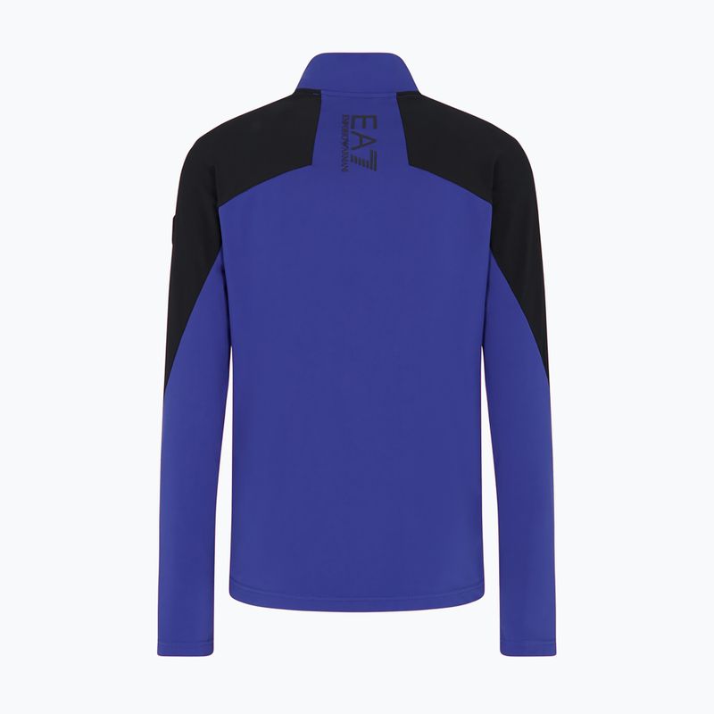 Uomo EA7 Emporio Armani Ski Kitzbuhel Power Stretch Colorblock T-Top Fz felpa blu clematis 2