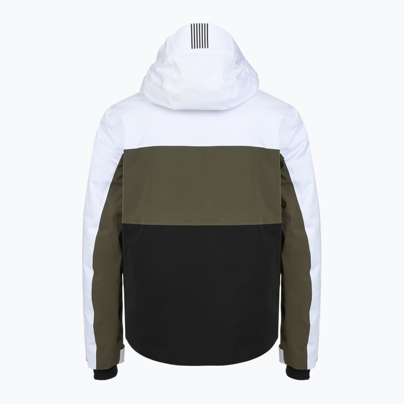 Uomo EA7 Emporio Armani Giacca da sci Kitzbuhel Protectum7 Colorblock bianco / nero / foglia d'uva 2