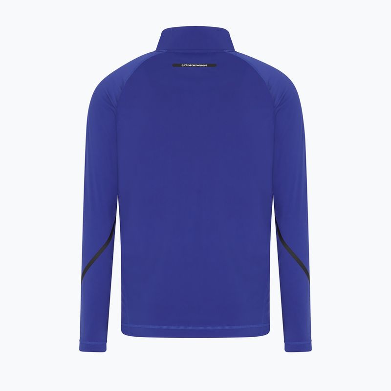 Felpa uomo EA7 Emporio Armani Ski Cortina Powerstretch Fz clematis blu 2