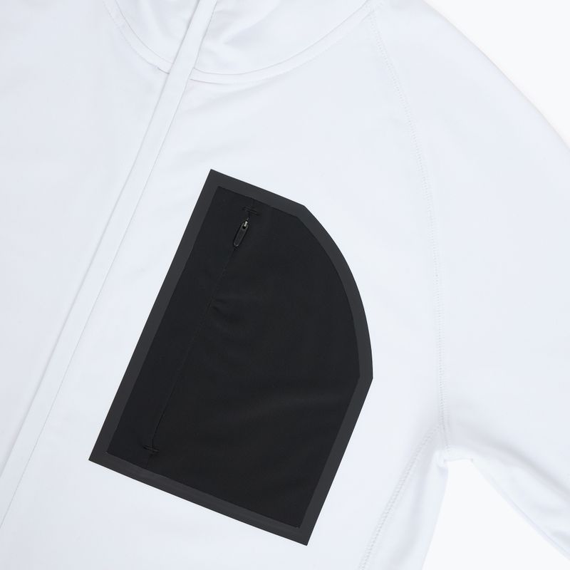 Felpa da uomo EA7 Emporio Armani Ski Cortina Powerstretch Fz bianco 4