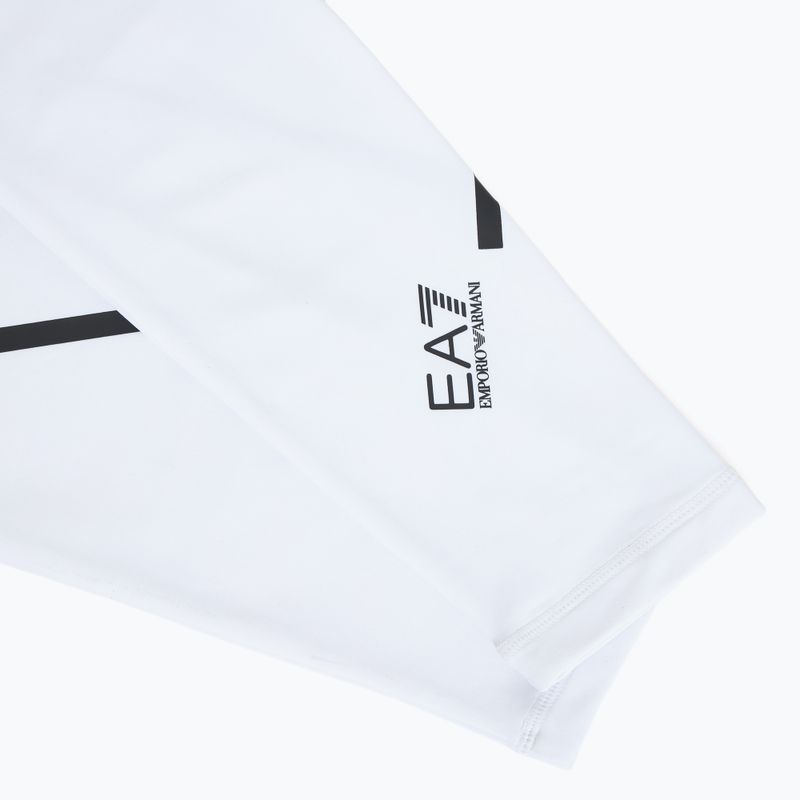 Felpa da uomo EA7 Emporio Armani Ski Cortina Powerstretch Fz bianco 5