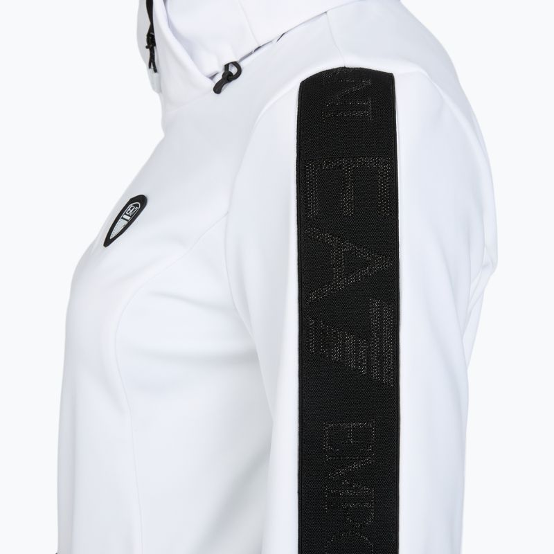 Tuta da sci donna EA7 Emporio Armani Ski Kitzbuhel Softshell bianco 4