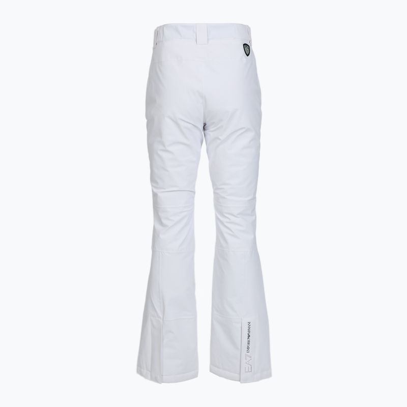 Pantaloni da sci donna EA7 Emporio Armani Ski Cortina Toray bianco 2