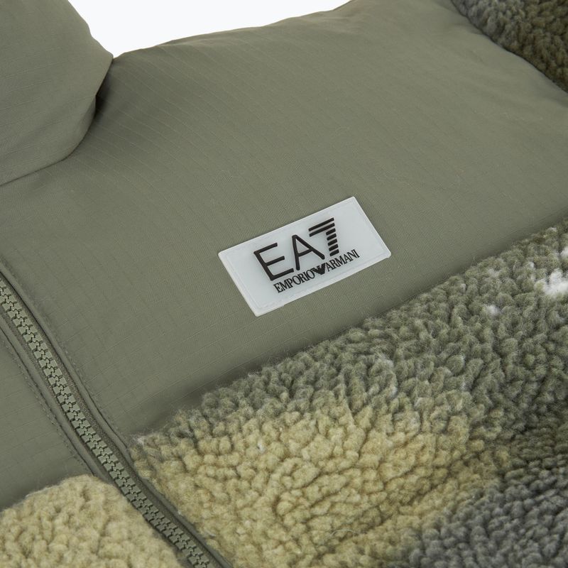 Giacca stellare da donna EA7 Train Contemporary Sport Medium imbottita fantasia basilico 3