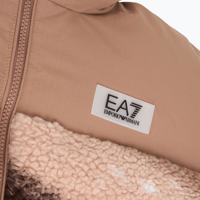 EA7 Donna Train Contemporary Sport Medium Giacca imbottita fantasia brownie stellar 3