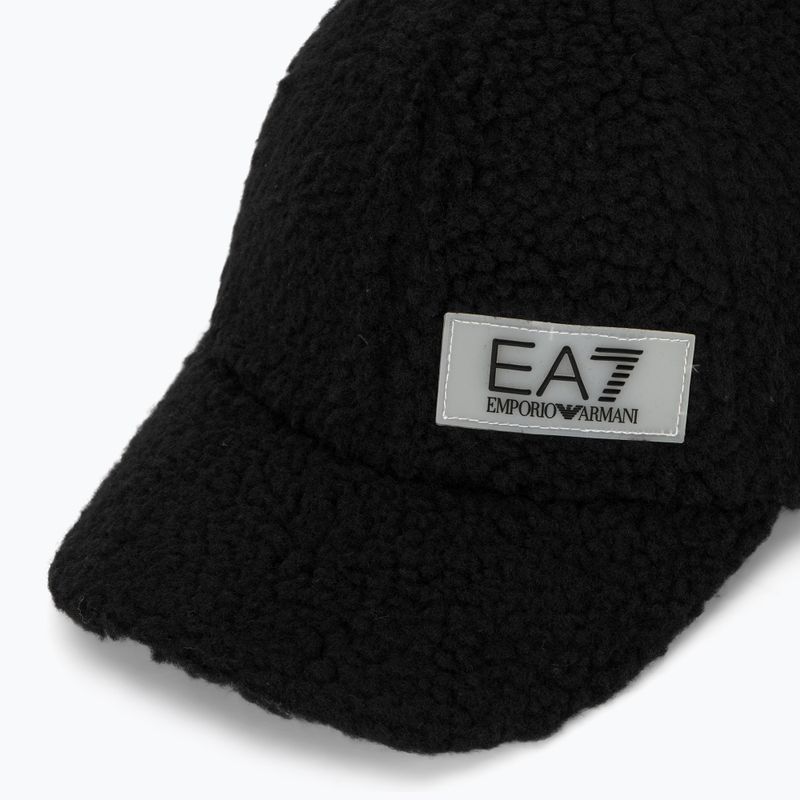 Cappello da baseball nero da donna EA7 Emporio Armani Train Contemporary 3
