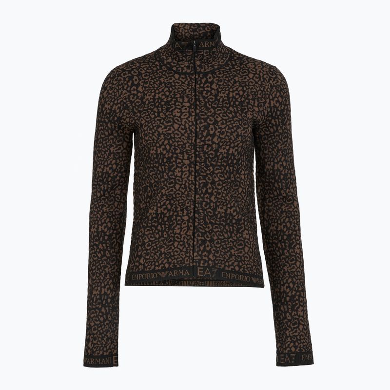 Set completo di biancheria intima termica da donna EA7 Emporio Armani Ski Jacquard Knitted fancy brown animal print 3