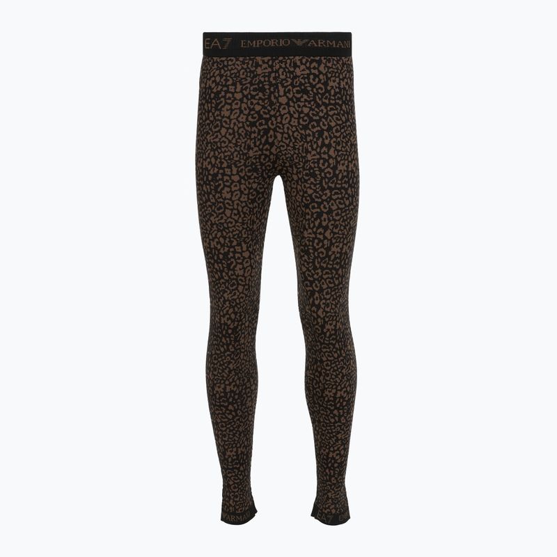 Set completo di biancheria intima termica da donna EA7 Emporio Armani Ski Jacquard Knitted fancy brown animal print 7