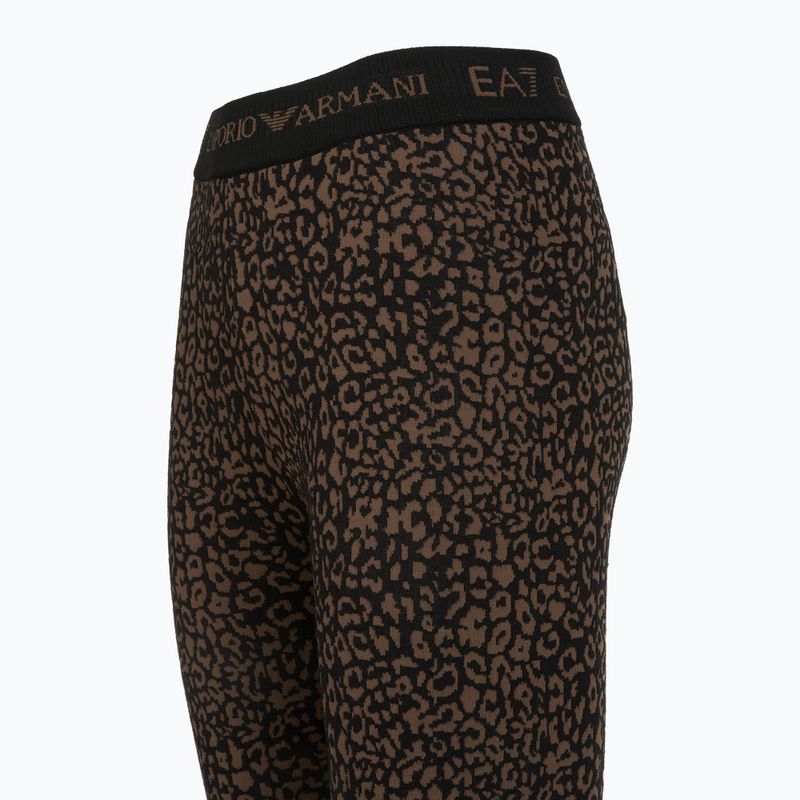 Set completo di biancheria intima termica da donna EA7 Emporio Armani Ski Jacquard Knitted fancy brown animal print 9