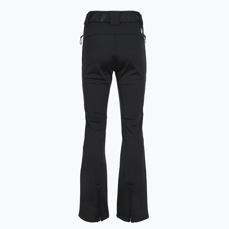 Pantaloni da sci donna EA7 Emporio Armani Ski Kitzbuhel Softshell Waisted nero 2
