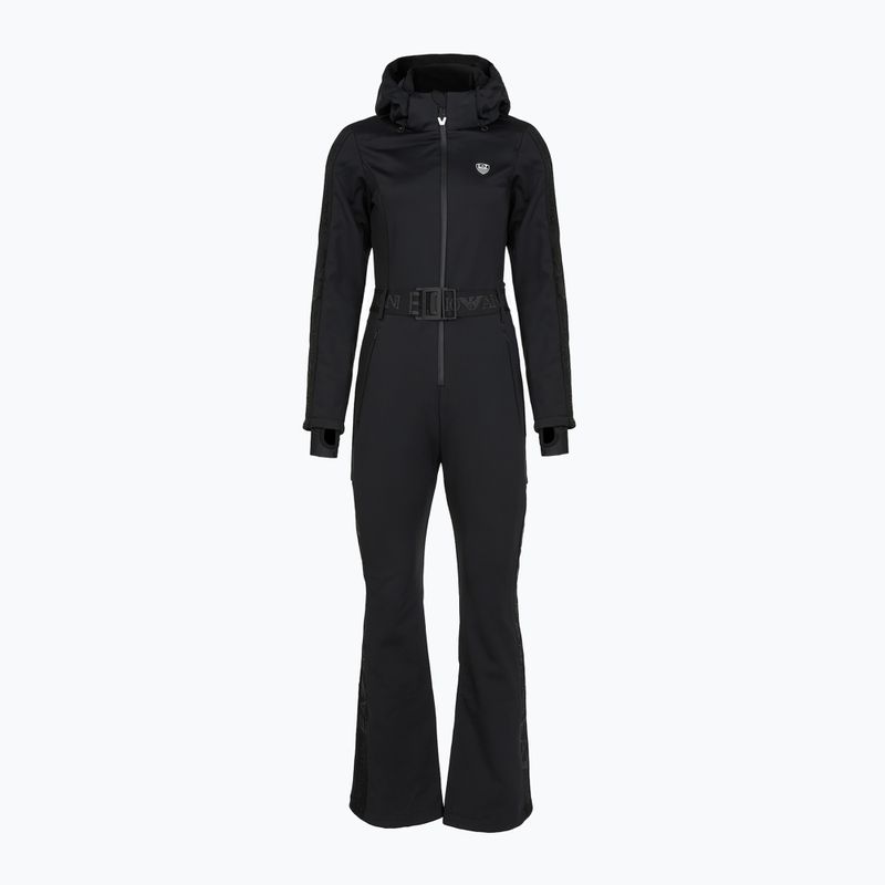 Tuta da sci donna EA7 Emporio Armani Ski Kitzbuhel Softshell nero