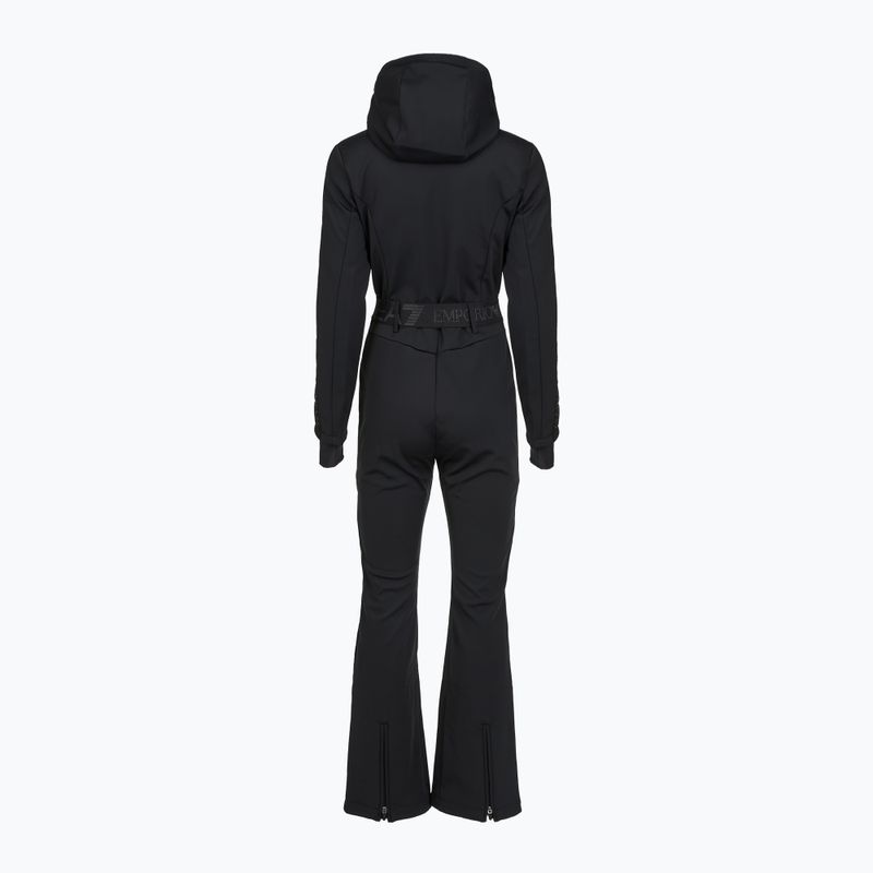 Tuta da sci donna EA7 Emporio Armani Ski Kitzbuhel Softshell nero 2