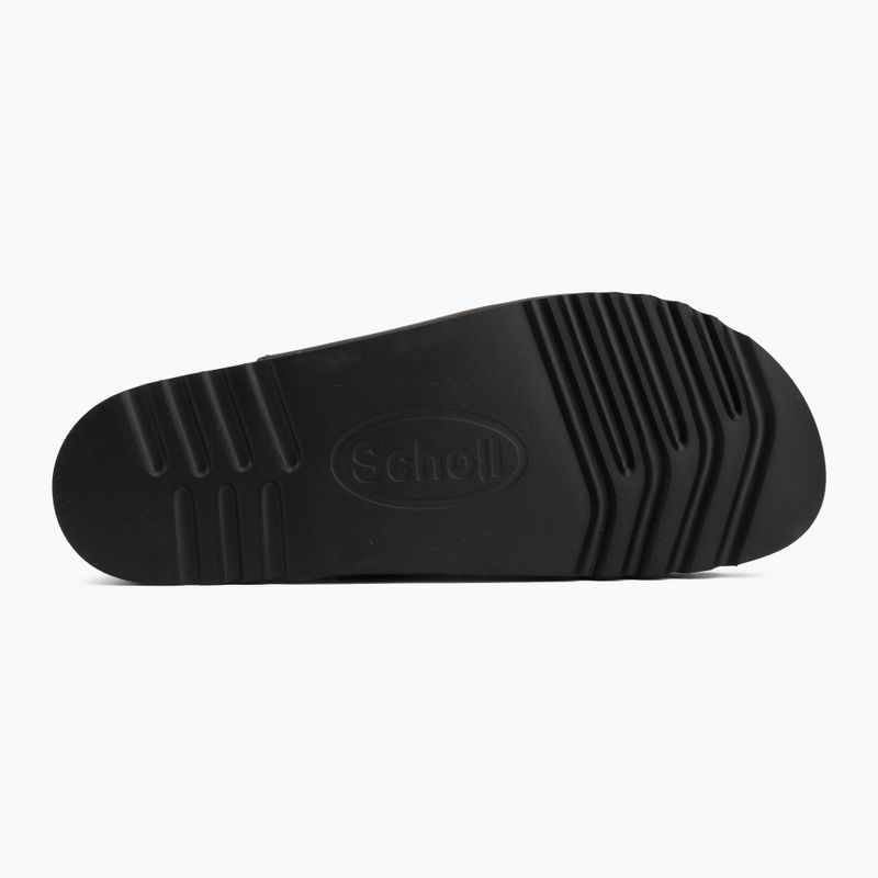 Ciabatte da donna Scholl Rio Wedge Ad Med dark brown 4