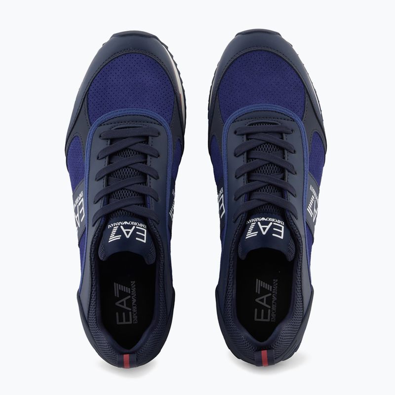 EA7 Emporio Armani Nero & Bianco Scarpe scamosciate sky captain / deep cobal / mineral 5